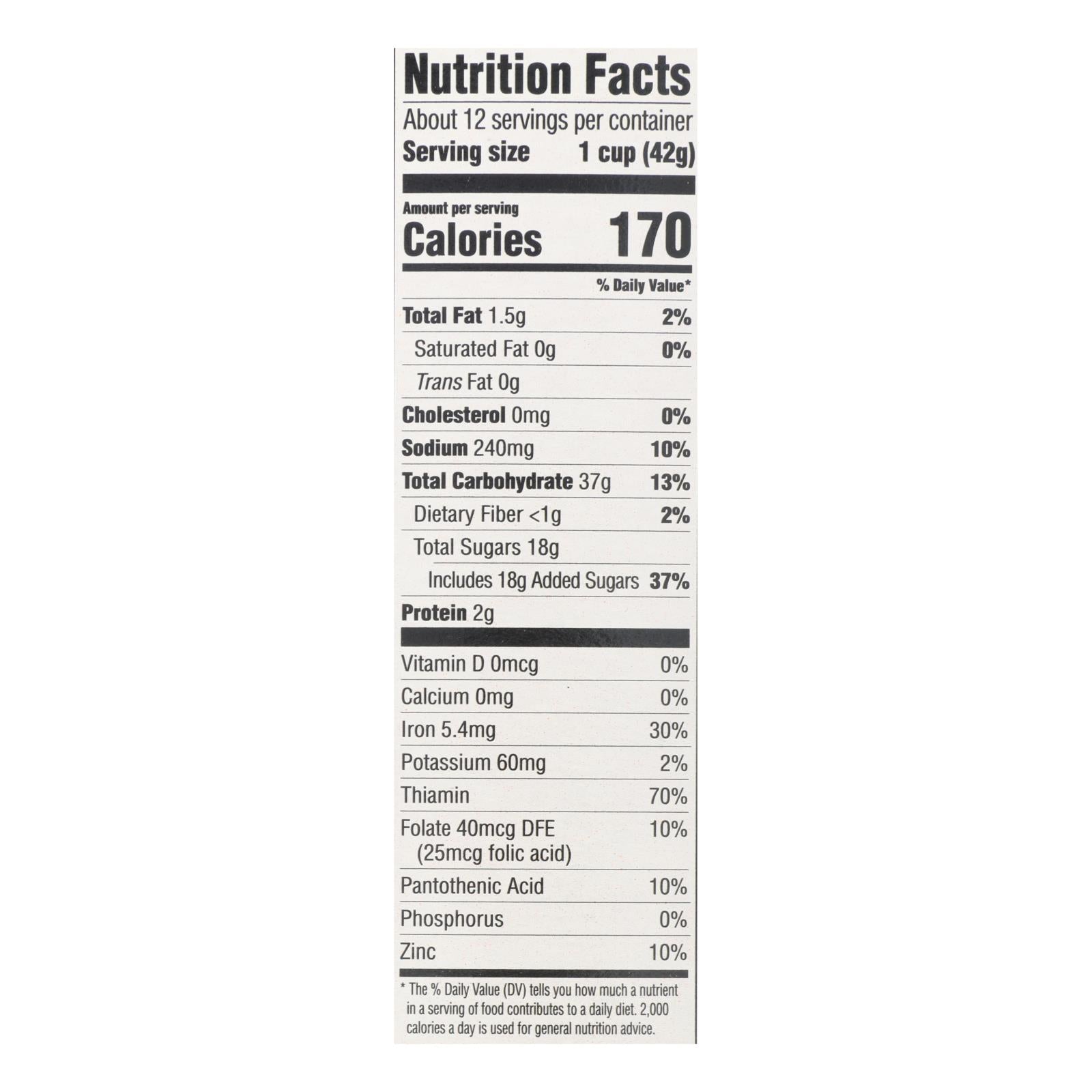 Moms Best Naturals Cereal - Crispy Cocoa Rice - 17.5 oz - case of 14
