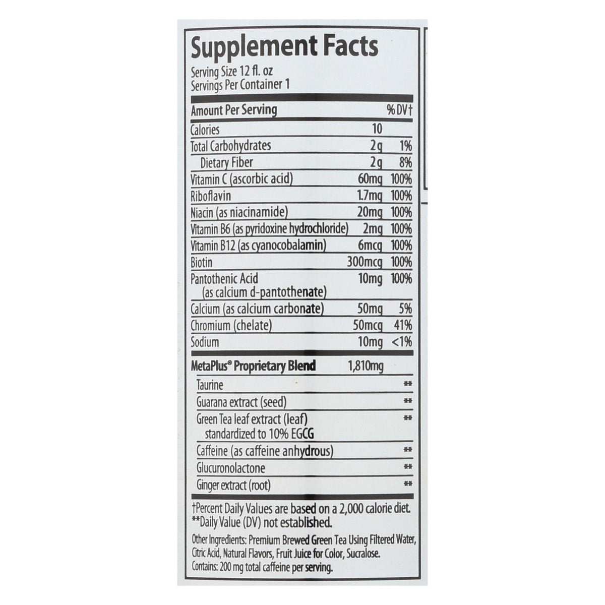Celcius Live Fit Peach Mango Non-Carbonated Green Tea  - Case of 12 - 12 FZ