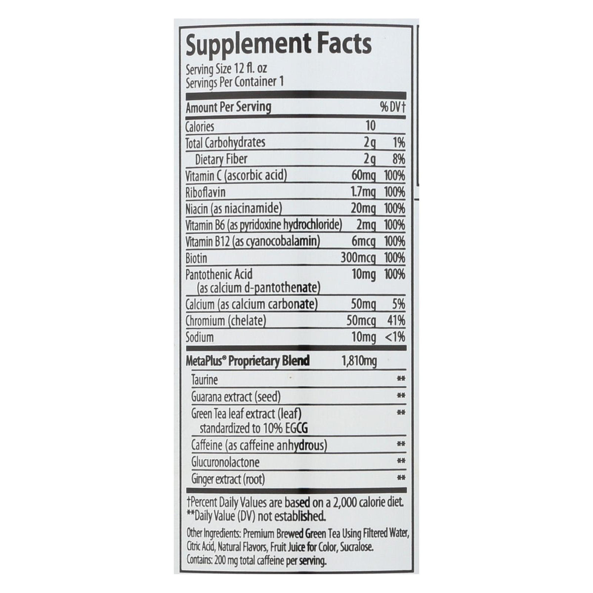Celcius Live Fit Peach Mango Non-Carbonated Green Tea  - Case of 12 - 12 FZ