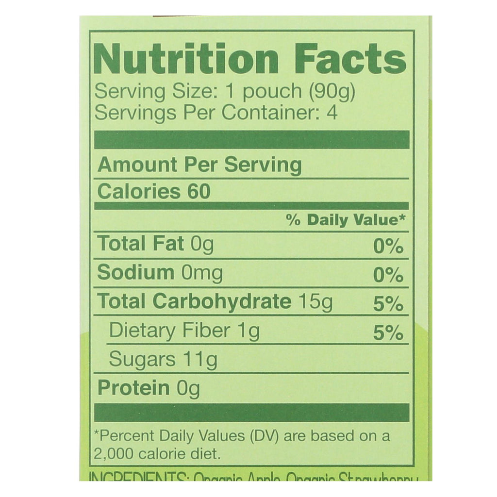 GoGo Squeeze Applesauce - Apple strawberry - Case of 12 - 3.2 oz.