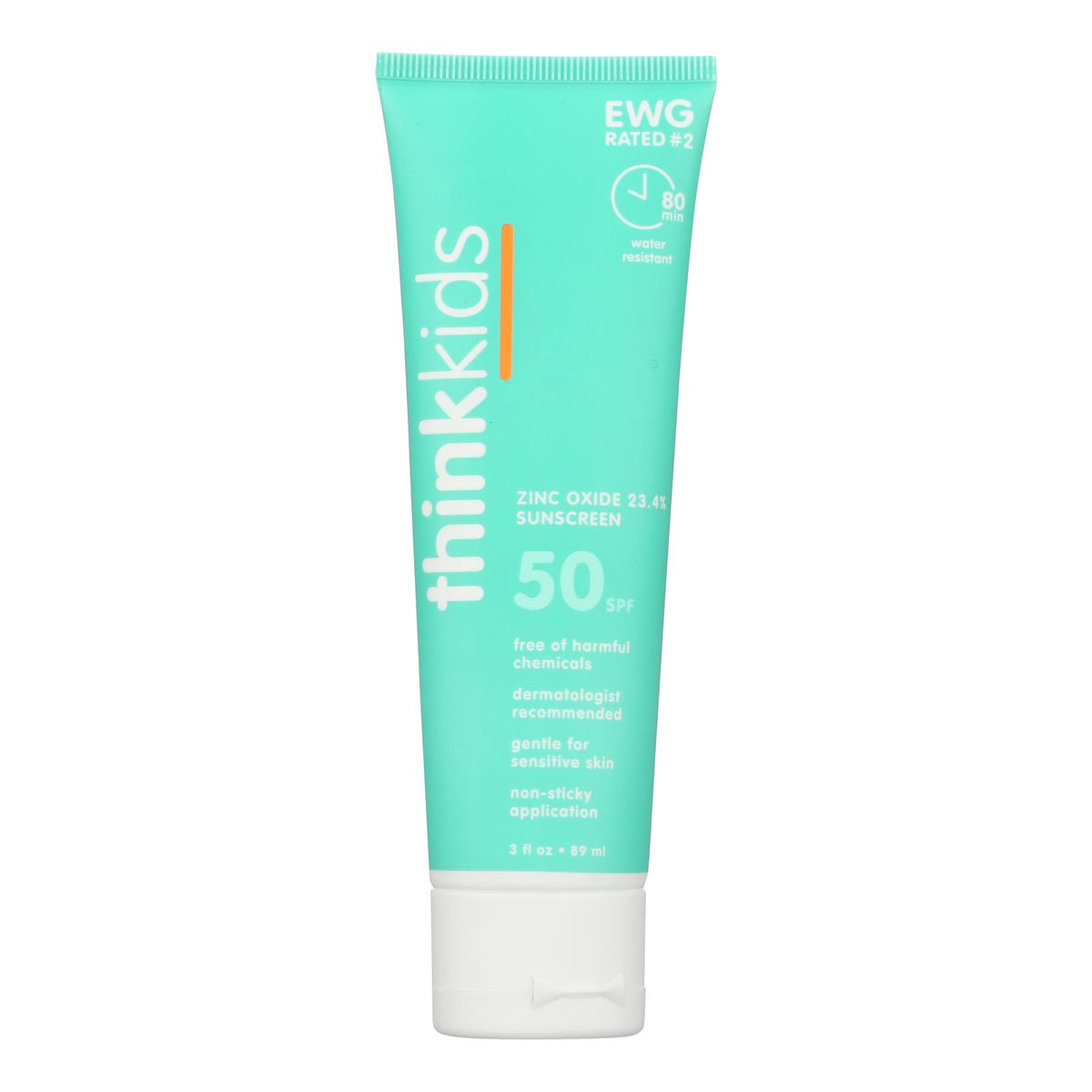 Thinksport Sunscreen - Safe - Kids - SPF 50 Plus - 3 oz