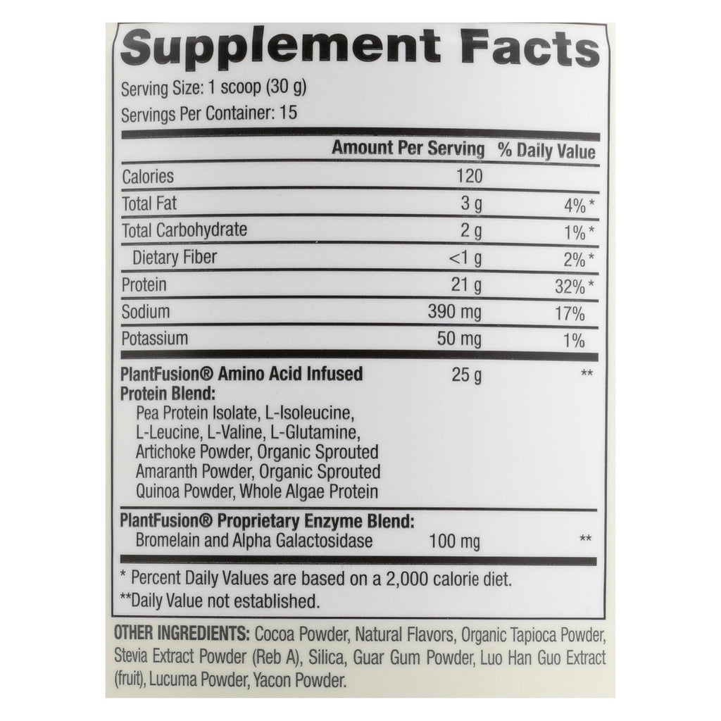 Plantfusion - Complete Protein - Chocolate - 1 lb
