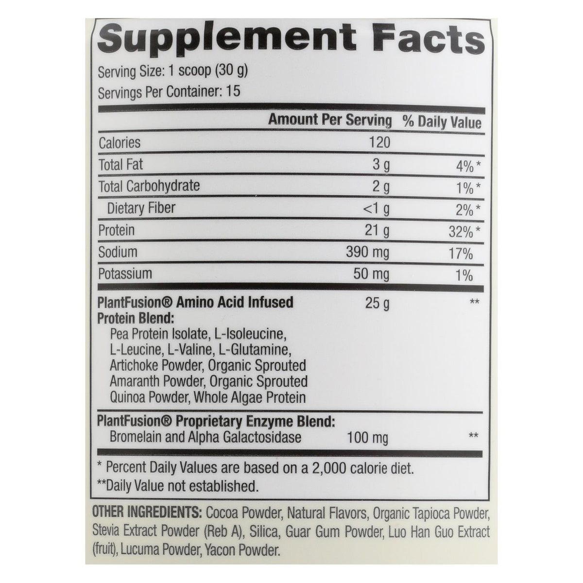Plantfusion - Complete Protein - Chocolate - 1 lb