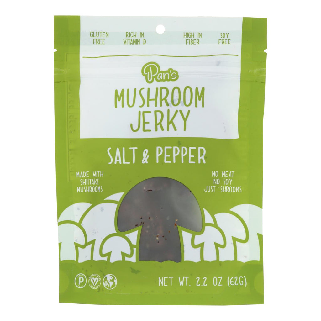 Pan's - Mushroom Jerky Salt Pppr - Case of 6-2.2 OZ