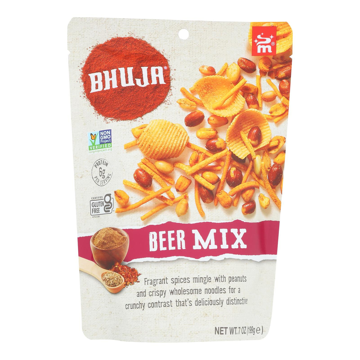 Bhuja Snacks Beer Mix - Case of 6 - 7 OZ