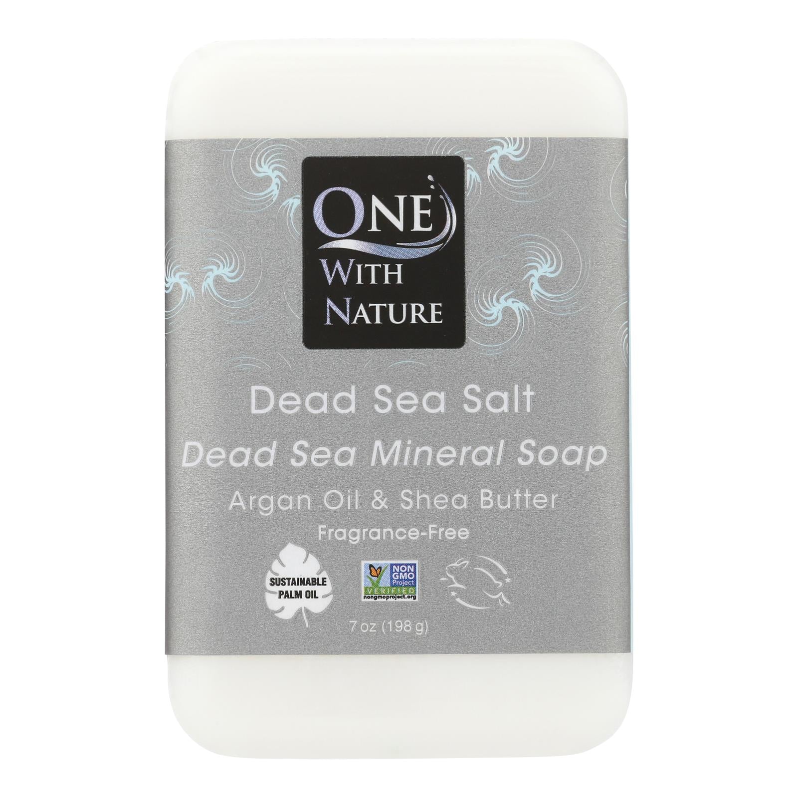One With Nature Dead Sea Mineral Dead Sea Salt Soap - 7 oz