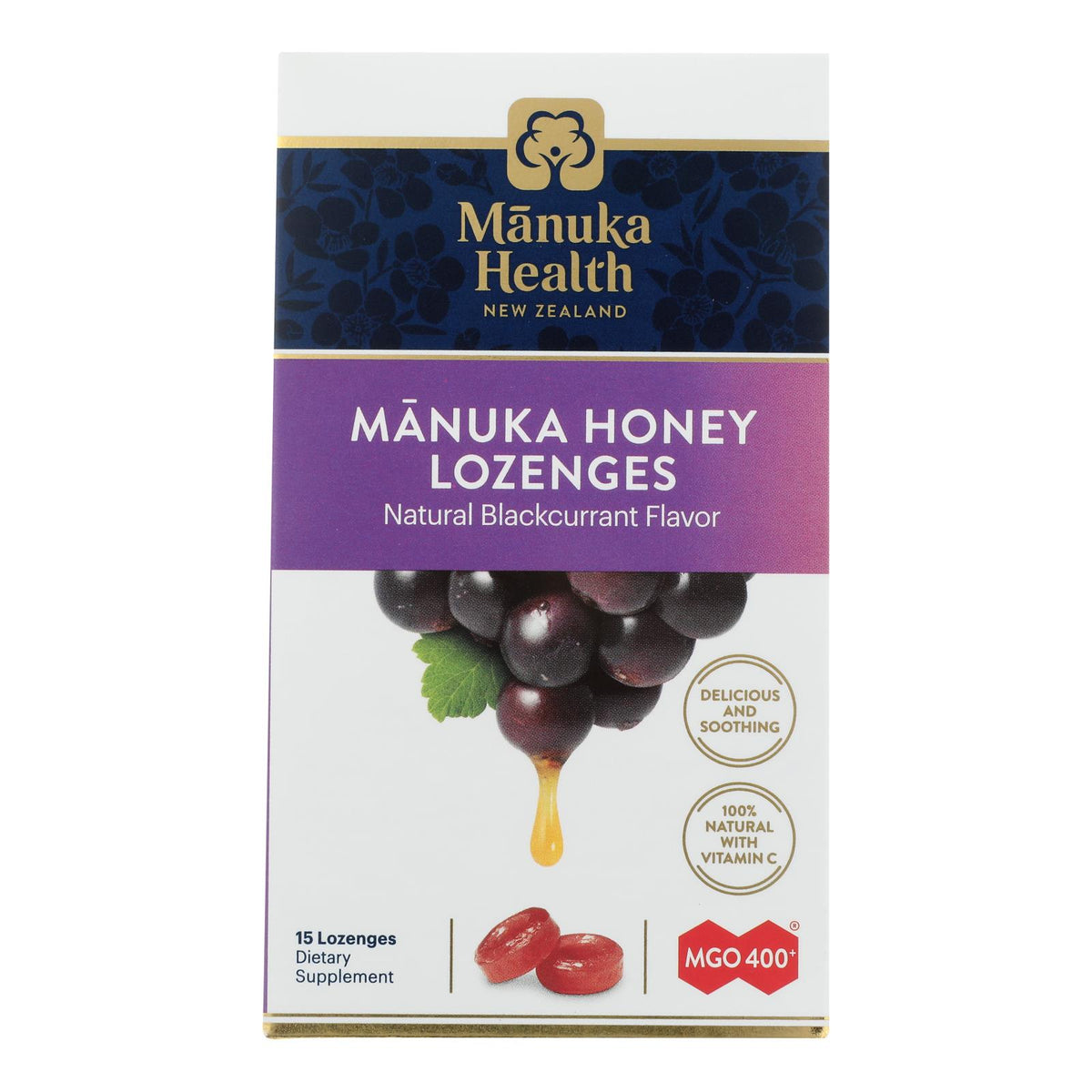 Manuka Health - Loz Honey Mgo 400+ Blkcrnt - 1 Each 1-15 CT