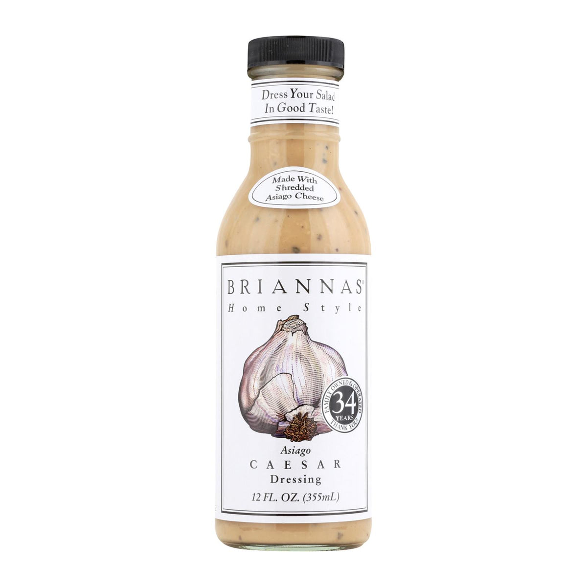 Brianna's - Salad Dressing - Asiago Caesar - Case of 6 - 12 Fl oz.