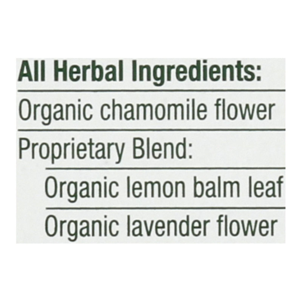 Traditional Medicinals Organic Chamomile with Lavender Herbal Tea - Caffeine Free - Case of 6 - 16 Bags