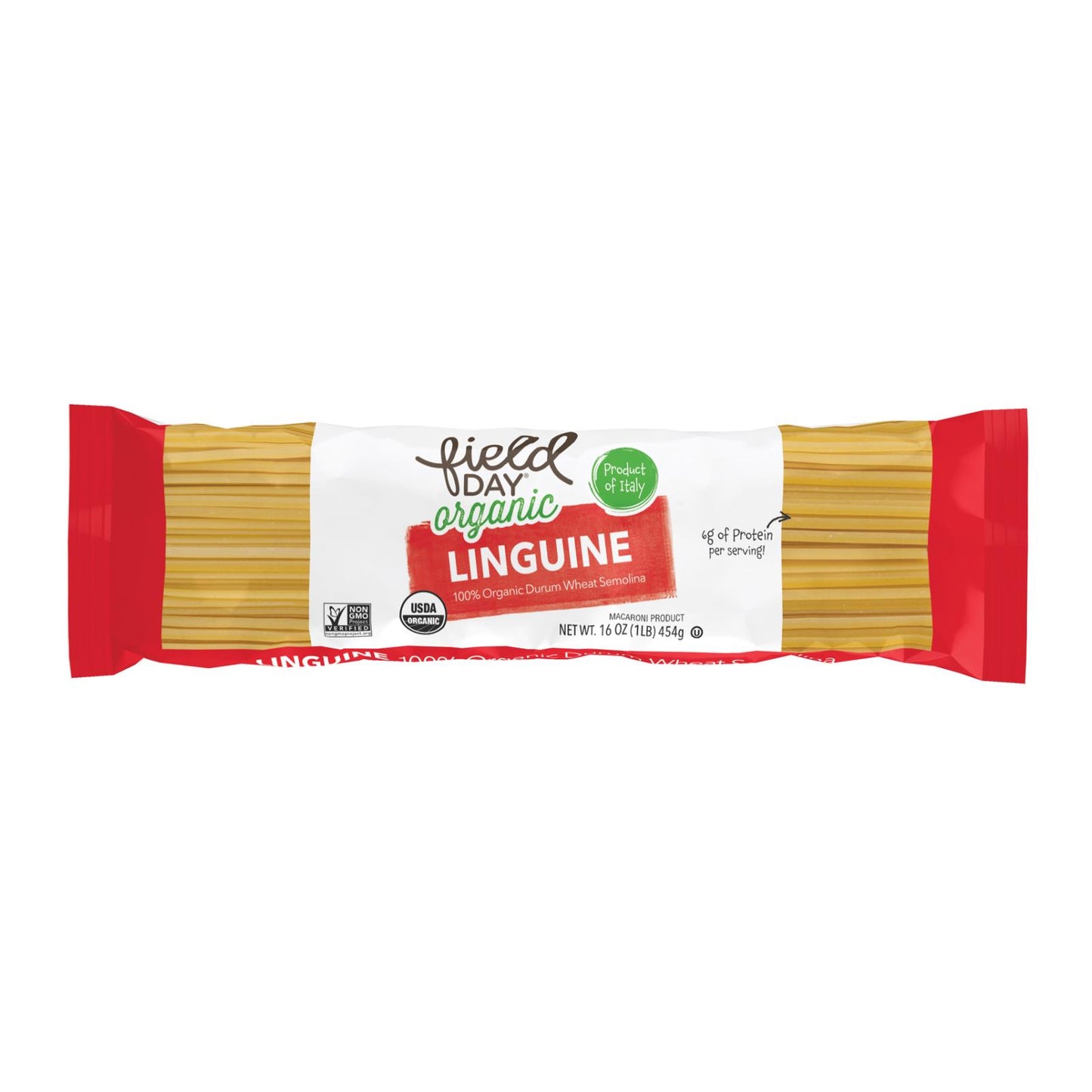 Field Day Pasta - Organic - Traditional - Linguine - 16 oz - case of 12