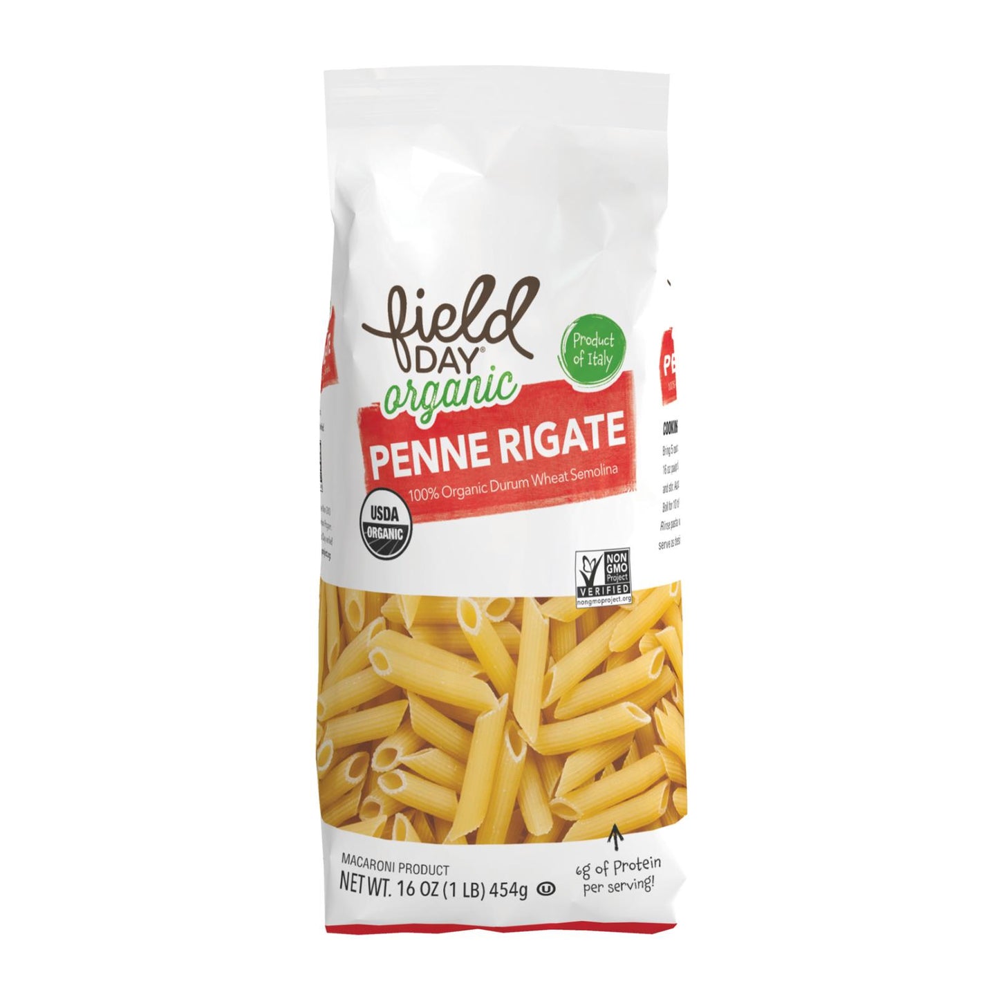 Field Day Pasta - Organic - Traditional - Penne - 16 oz - case of 12