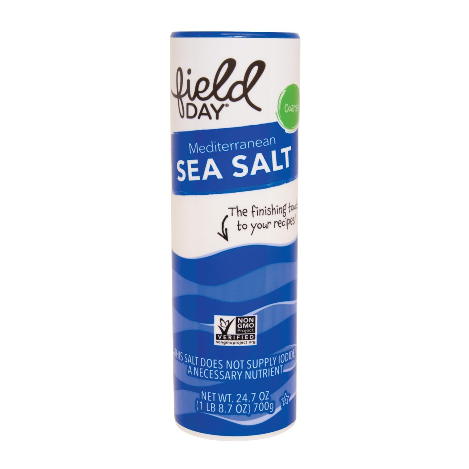 Field Day Sea Salt - Mediterranean - Coarse - 24.7 oz - case of 20