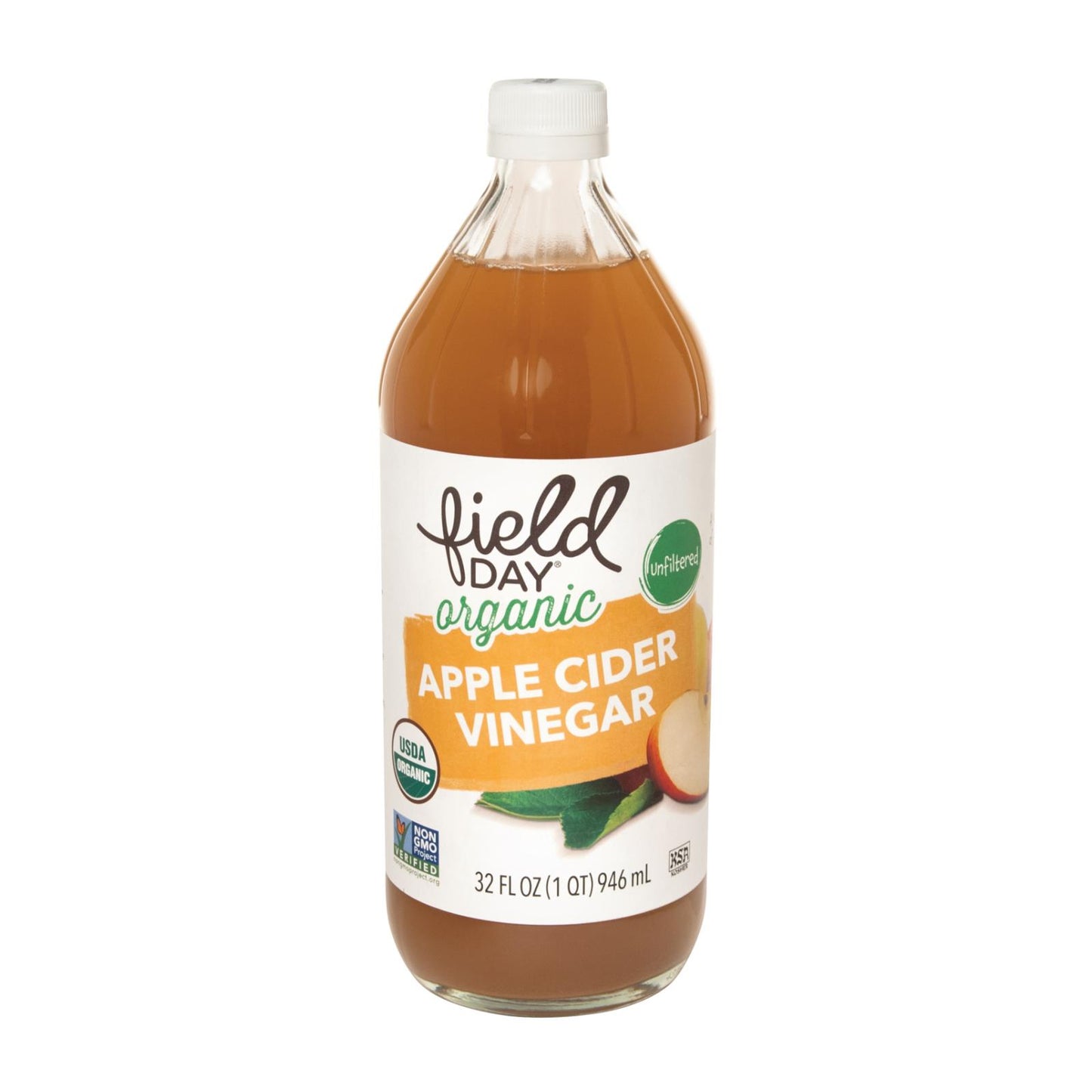 Field Day Vinegar - Organic - Apple Cider - 32 oz - case of 12