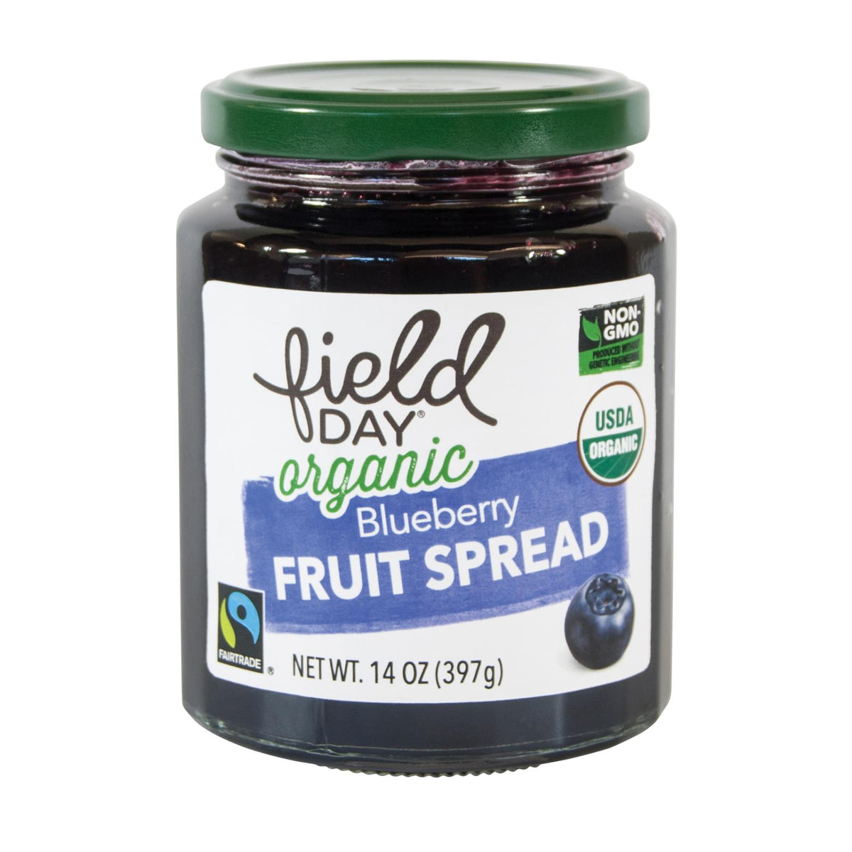 Field Day Fruit Spread - Organic - Blueberry - 14 oz - case of 12