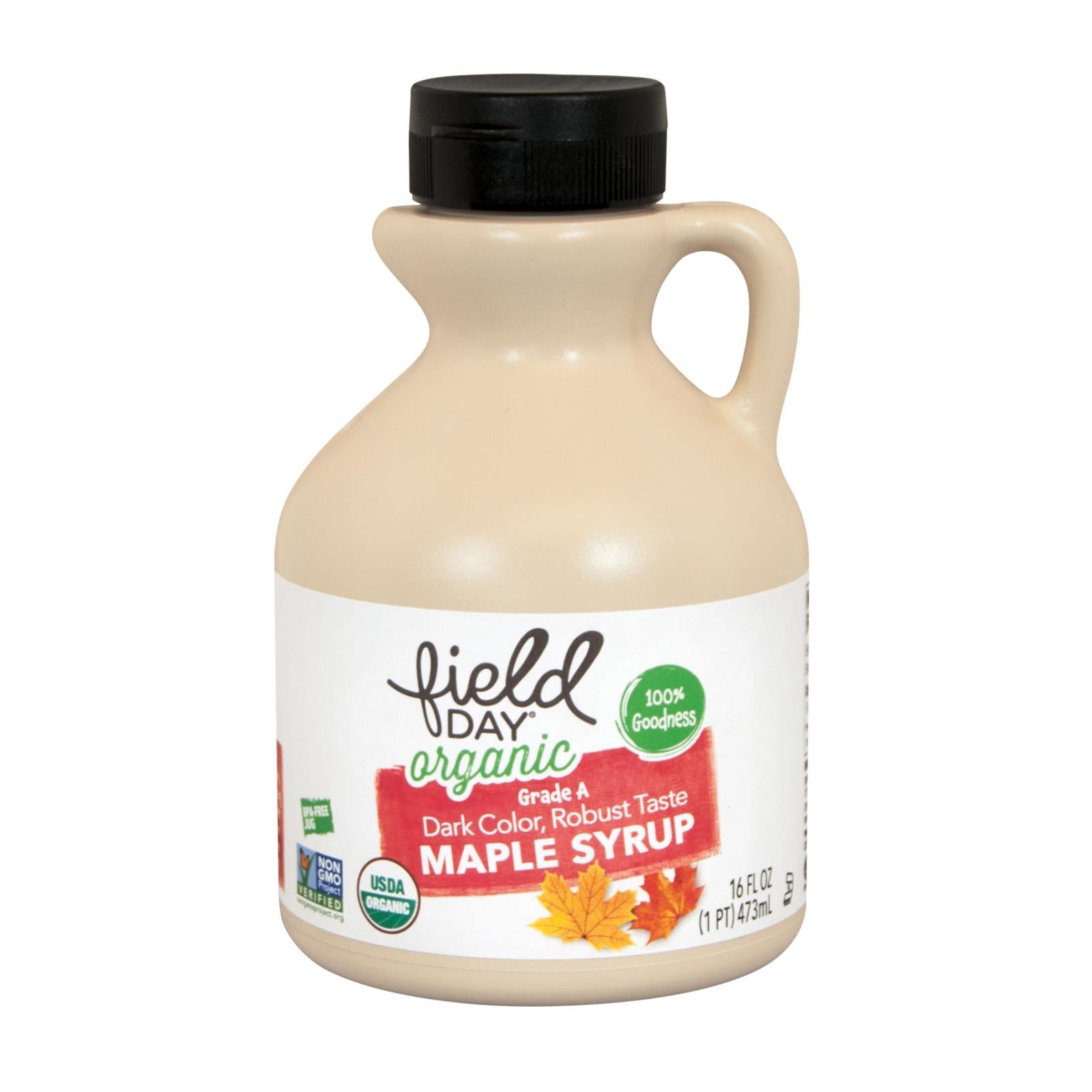 Field Day Maple Syrup - Organic - Grade B - 16 oz - case of 12