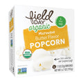 Field Day Microwave Popcorn - Organic - Butter Flavor - 100 Calorie - Mini Pack - 6/1.1 oz - case of 6