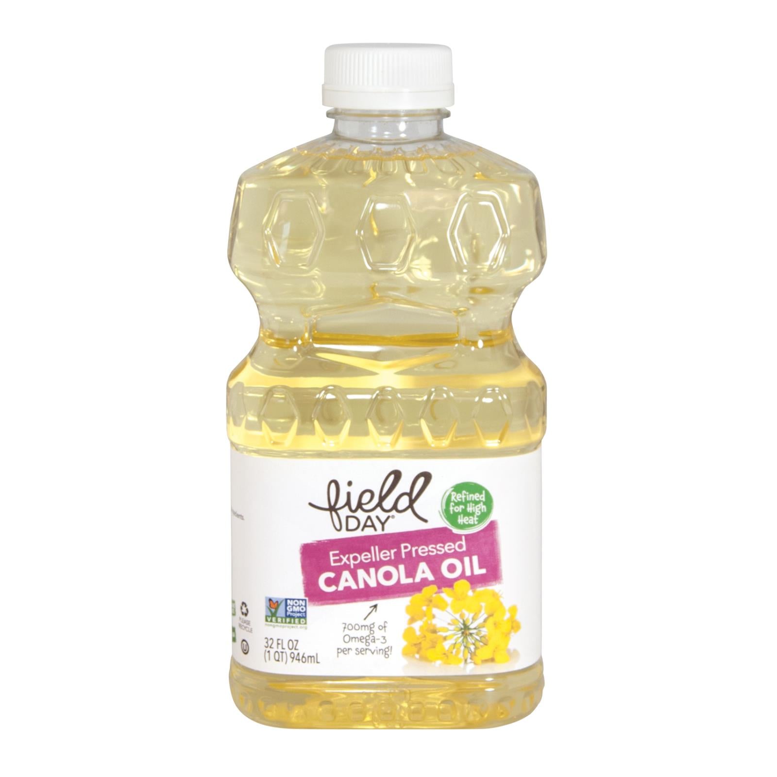 Field Day Expeller Pressed Canola Oil - Canola Oil - Case of 12 - 32 FL oz.