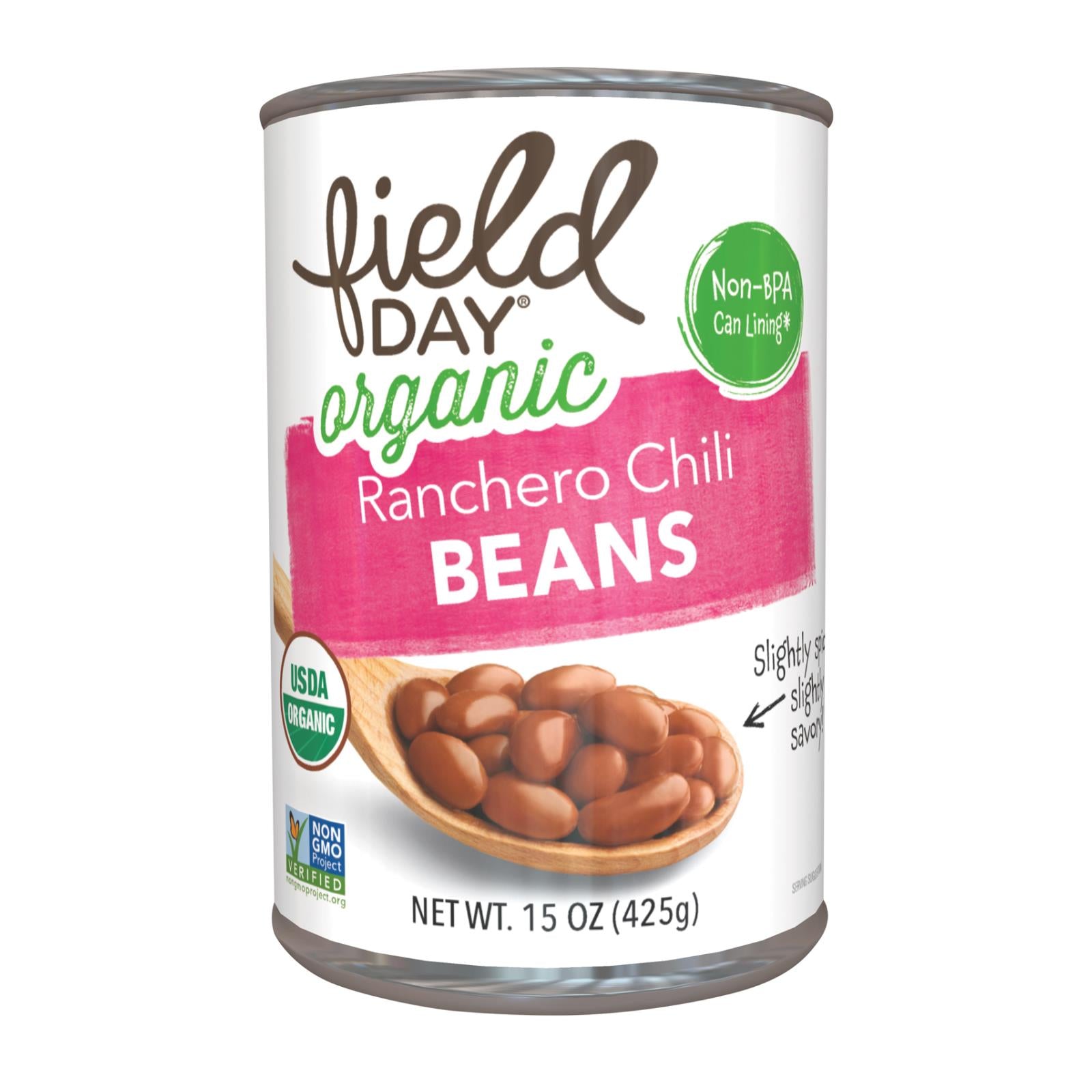 Field Day Organic Ranchero Chili Beans - Chili Beans - Case of 12 - 15 oz.