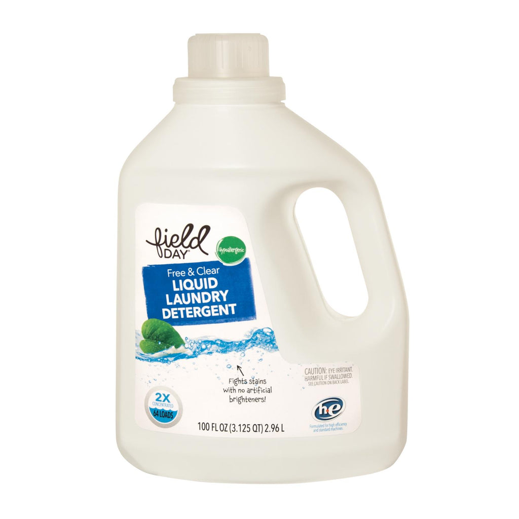 Field Day Free and Clear Liquid Laundry Detergent - Detergent - Case of 4 - 100 FL oz.