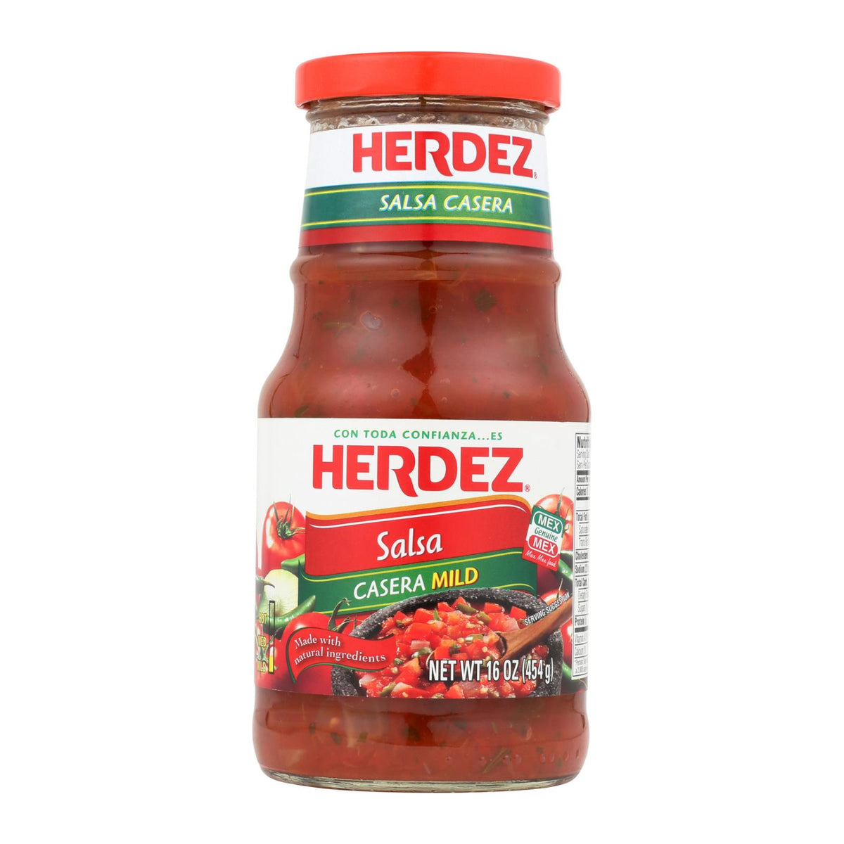 Herdez Salsa - Casera Medium - Case of 12 - 16 oz.