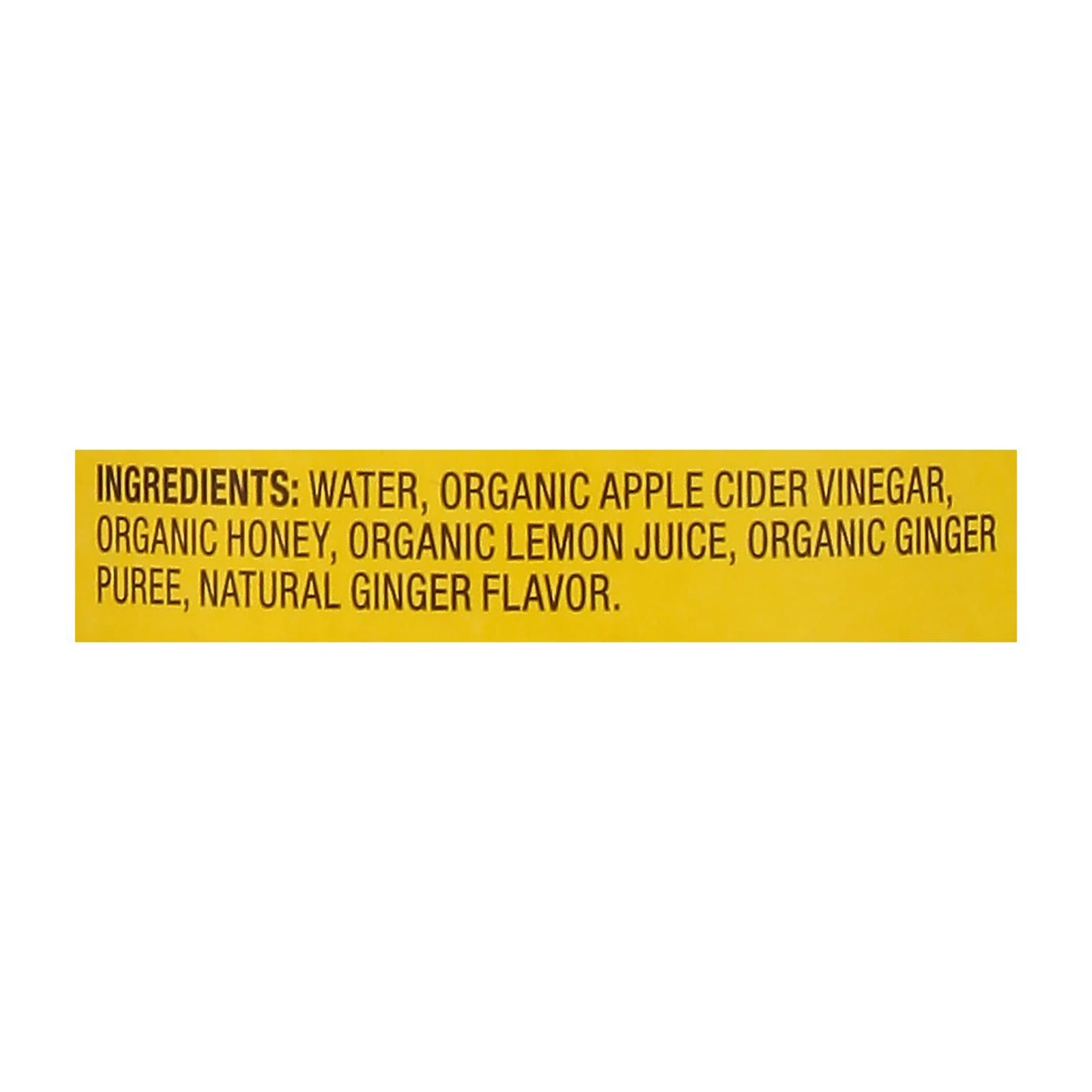 Bragg - Apple Cider Vinegar Ginger Lemon Honey Refresh - Case of 12-16 FZ