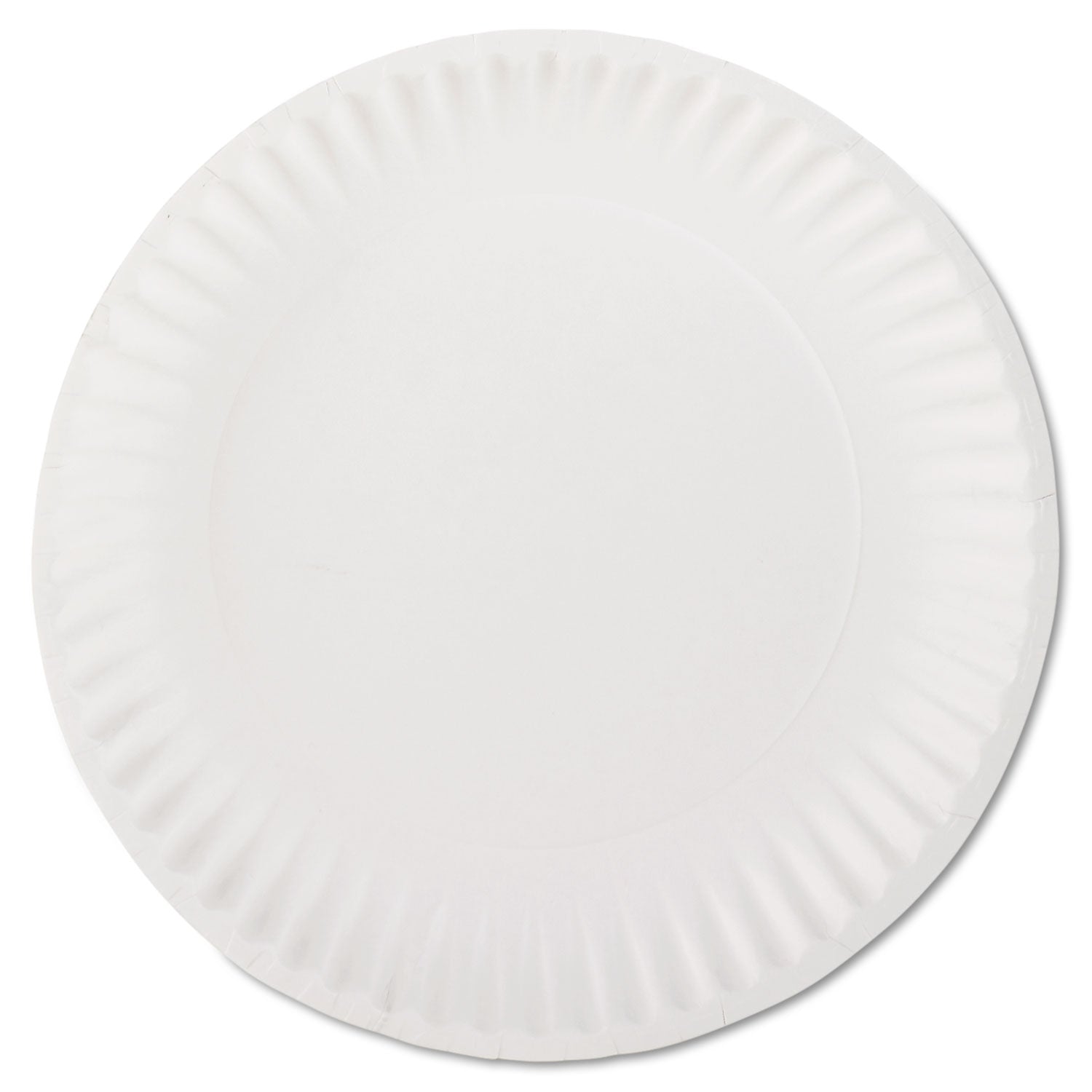 AJM Packaging White Paper Plates, 9" dia, 100/Pack (AJMPP9GREWHPK)