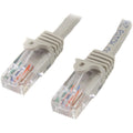 StarTech 15ft Gray Snagless Cat5e Utp Patch Cable (45PATCH15GR)