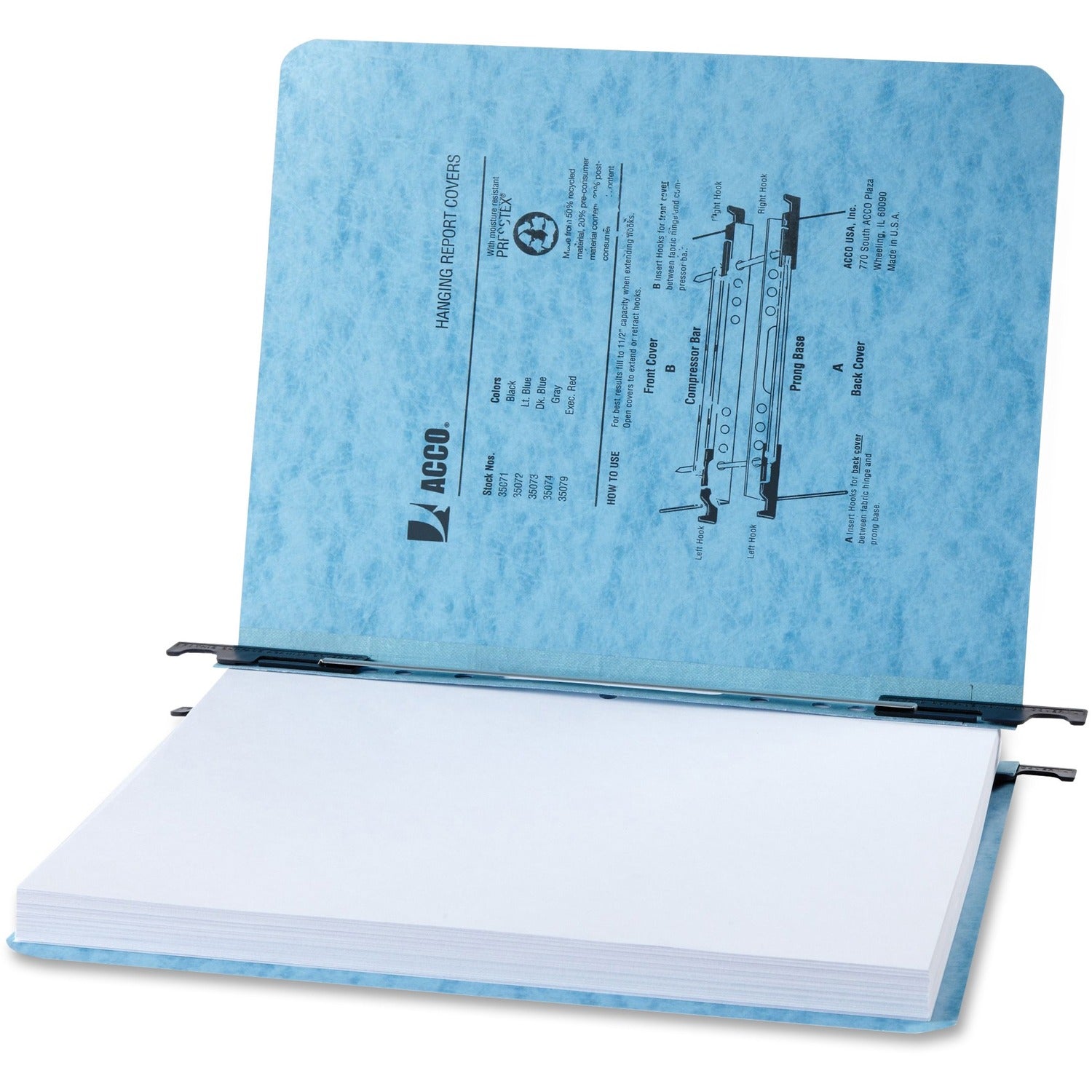 ACCO Presstex Letter Recycled Report Cover (ACC35072)