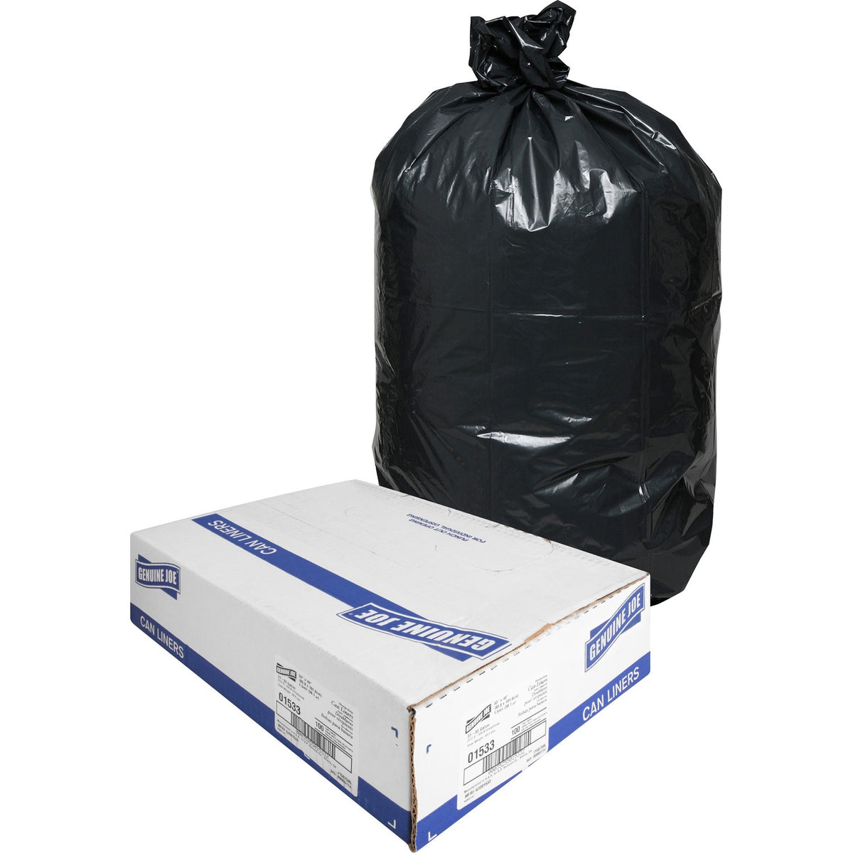 Genuine Joe Heavy-Duty Trash Can Liners (GJO01533)