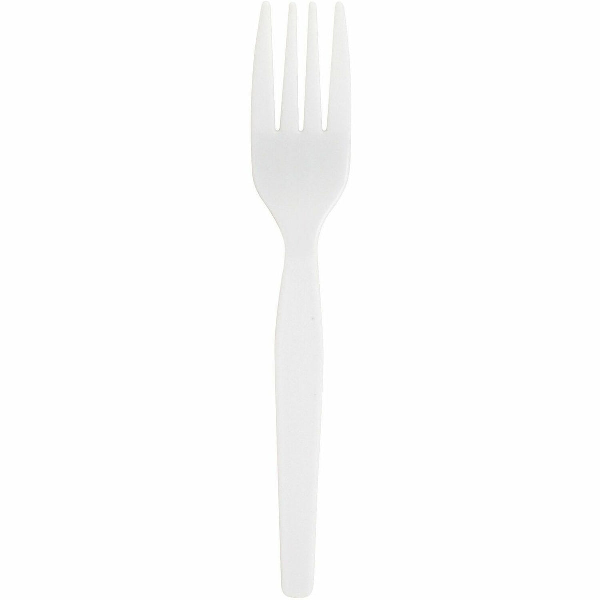 Genuine Joe Heavyweight White Plastic Forks (GJO0010430)