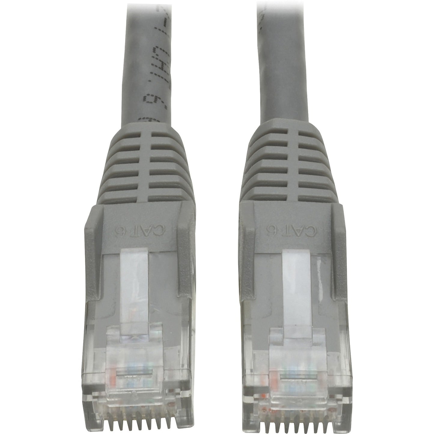 Eaton Tripp Lite Series Cat6 Gigabit Snagless Molded (UTP) Ethernet Cable (RJ45 M/M), PoE, Gray, 1 ft. (0.31 m) (TRPN201001GY)