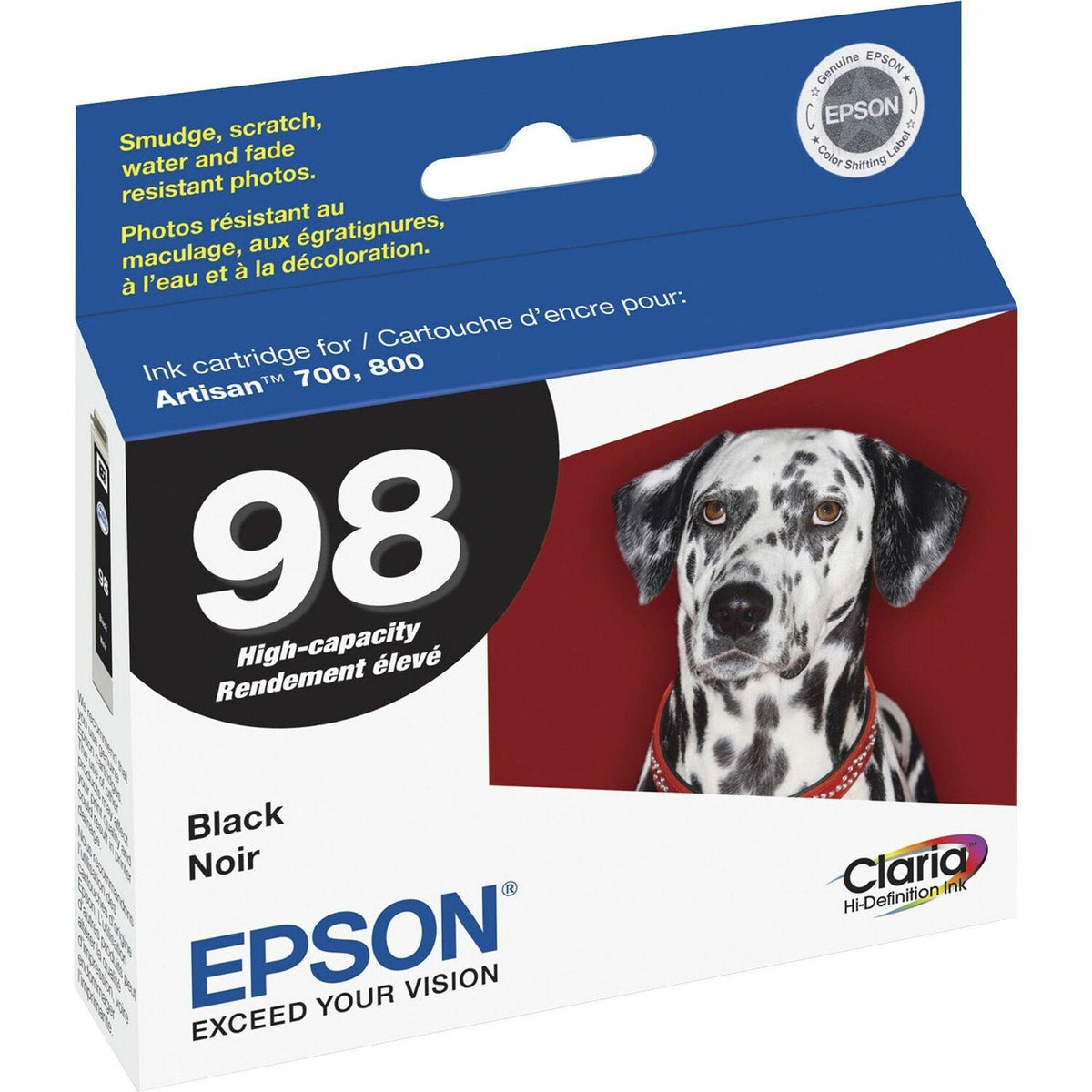 Epson Claria No. 98 Original Ink Cartridge (EPST098120S)