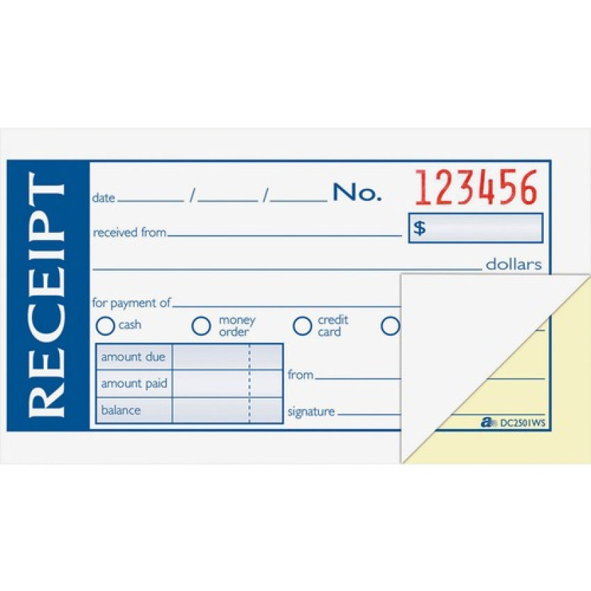 Adams Money/rent Receipt Books (ABFDC2501WS)