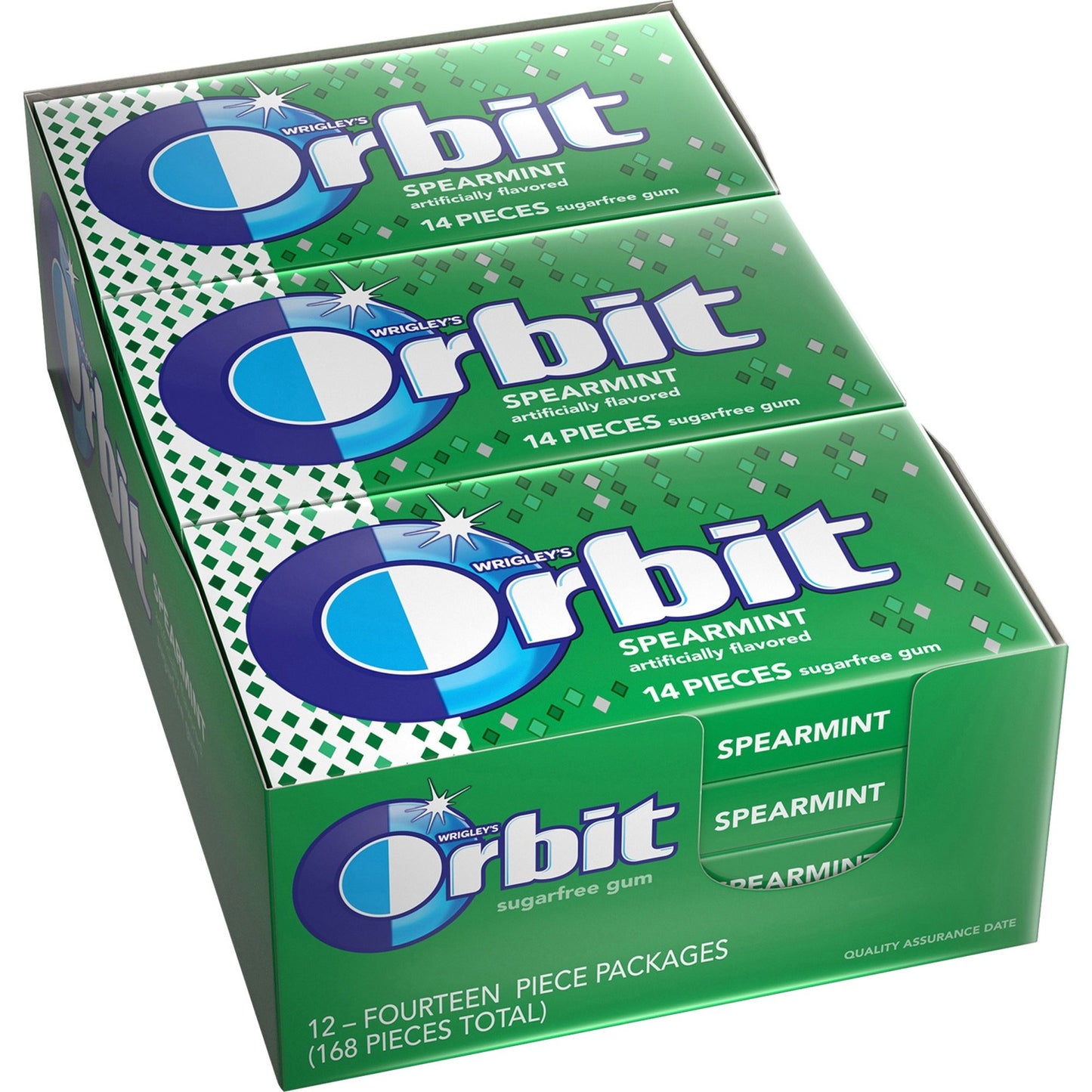 Orbit Spearmint Sugar-free Gum - 12 packs (MRS11484)