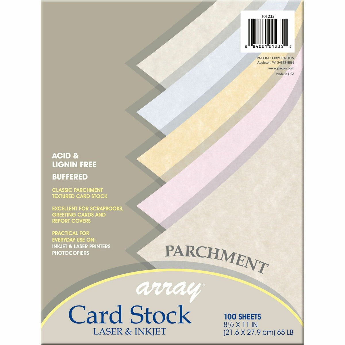 Pacon Parchment Cardstock - Assorted (PAC101235)