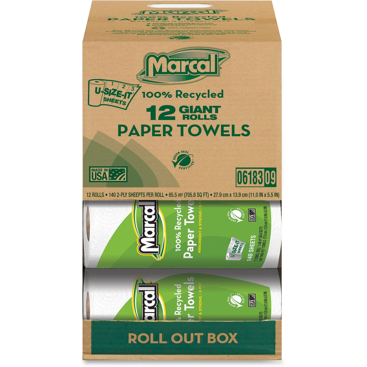 Marcal Giant Paper Towel in a Roll Out Carton (MRC06183)