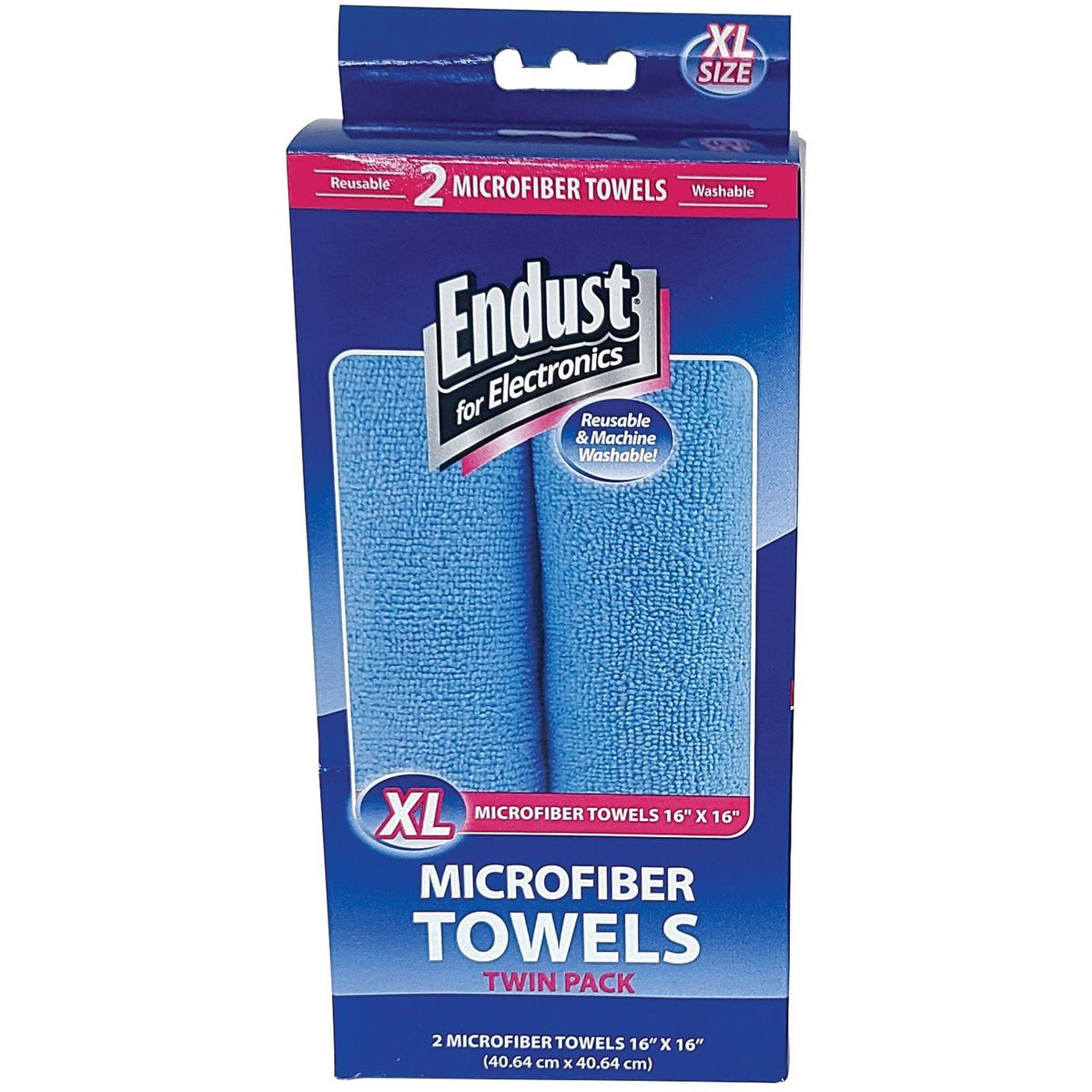Endust XL MicroFiber Towels Twin Pack (END11421)