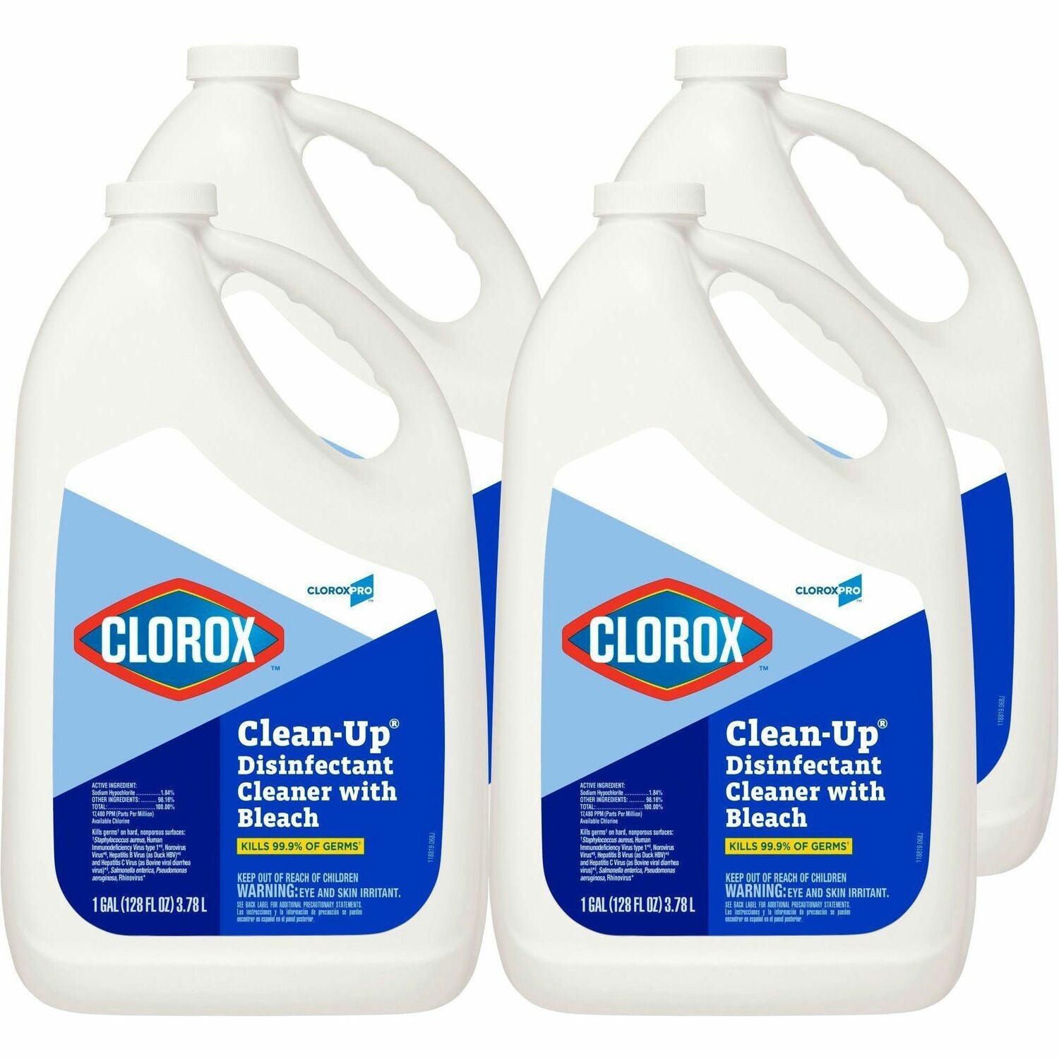 CloroxPro Clean-Up Disinfectant Cleaner with Bleach Refill (CLO35420CT)