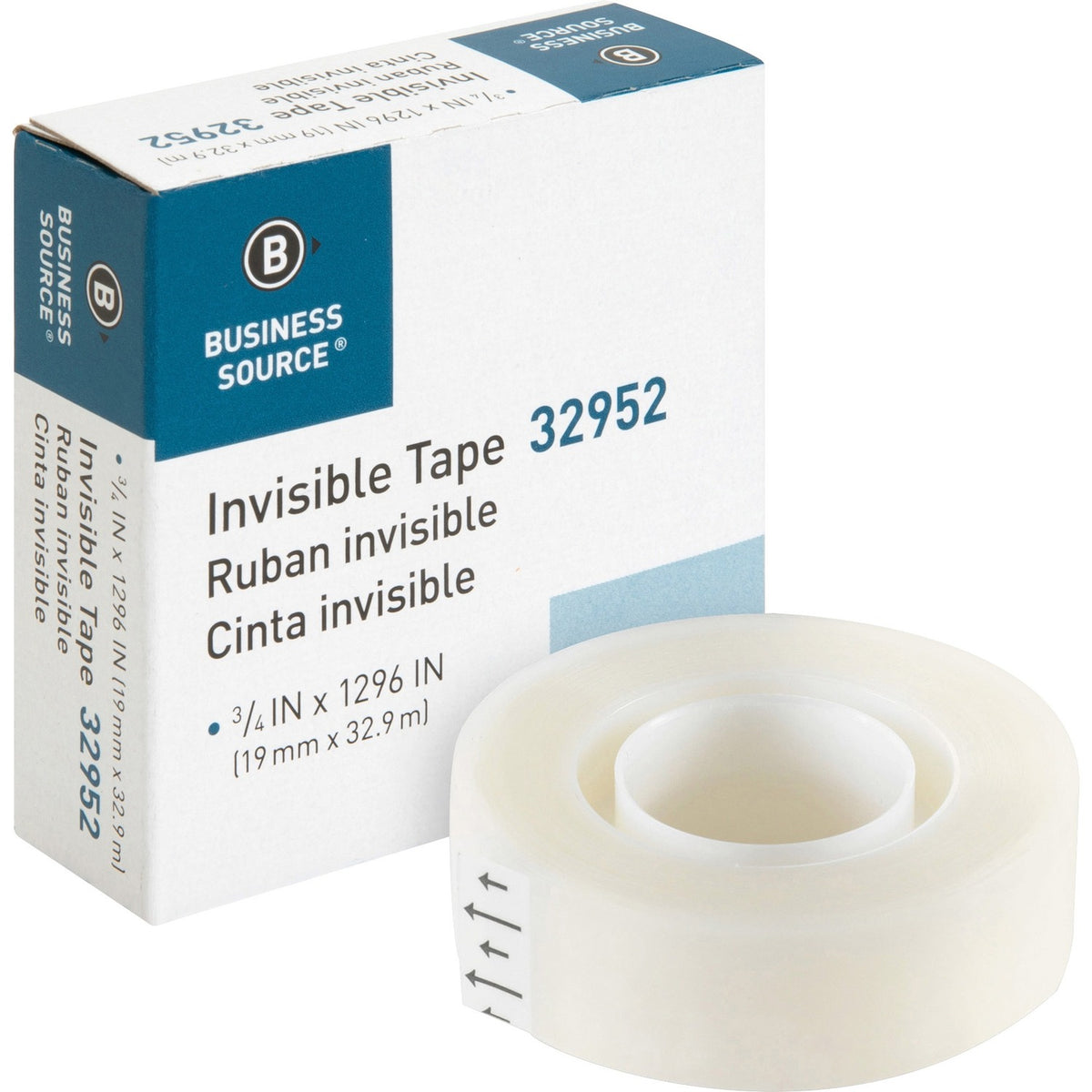 Business Source Invisible Tape Dispenser Refill Roll (BSN32952)