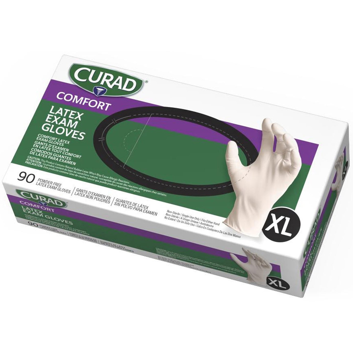 Curad Powder Free Latex Exam Gloves (MIICUR8107)