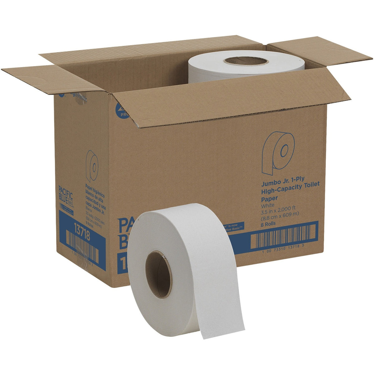 Pacific Blue Basic Jumbo Jr. High-Capacity Toilet Paper (GPC13718)