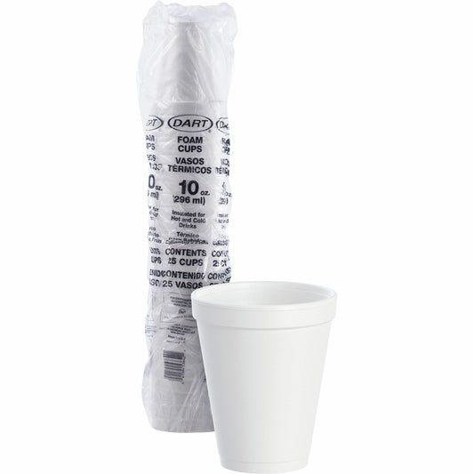 Dart 10 oz Insulated Foam Cups (DCC10J10)