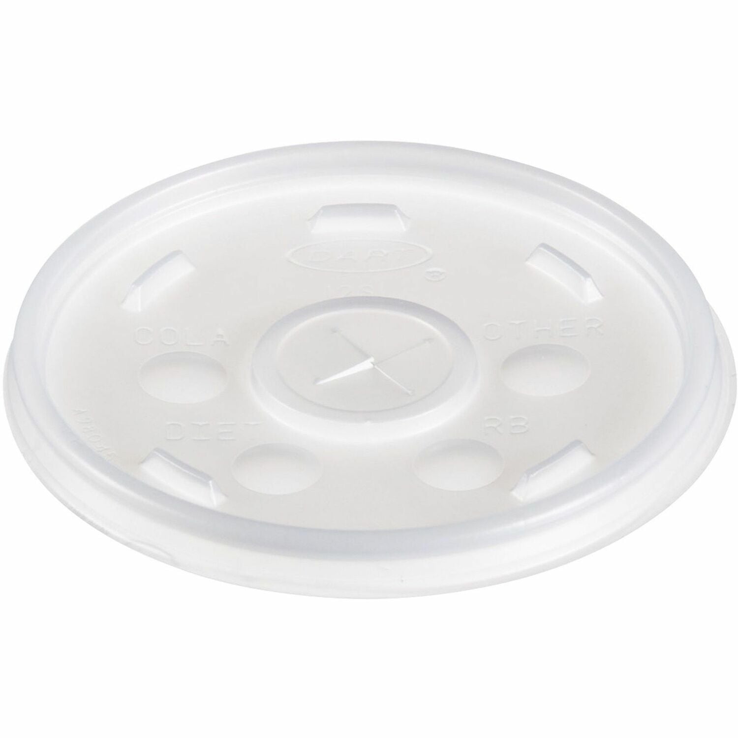 Dart Translucent Slotted Foam Cup Lids (DCC12SL)