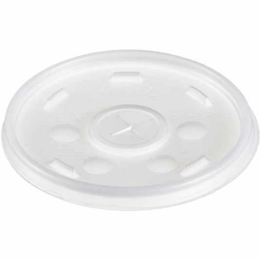 Dart Translucent Slotted Foam Cup Lids (DCC12SL)