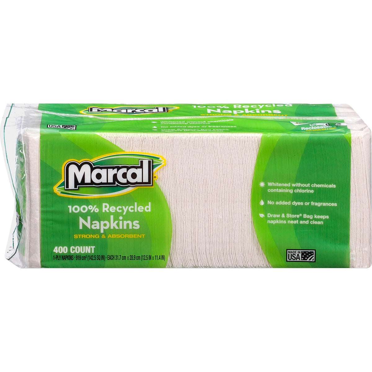 Marcal 100% Recycled Luncheon Napkins (MRC6506PK)