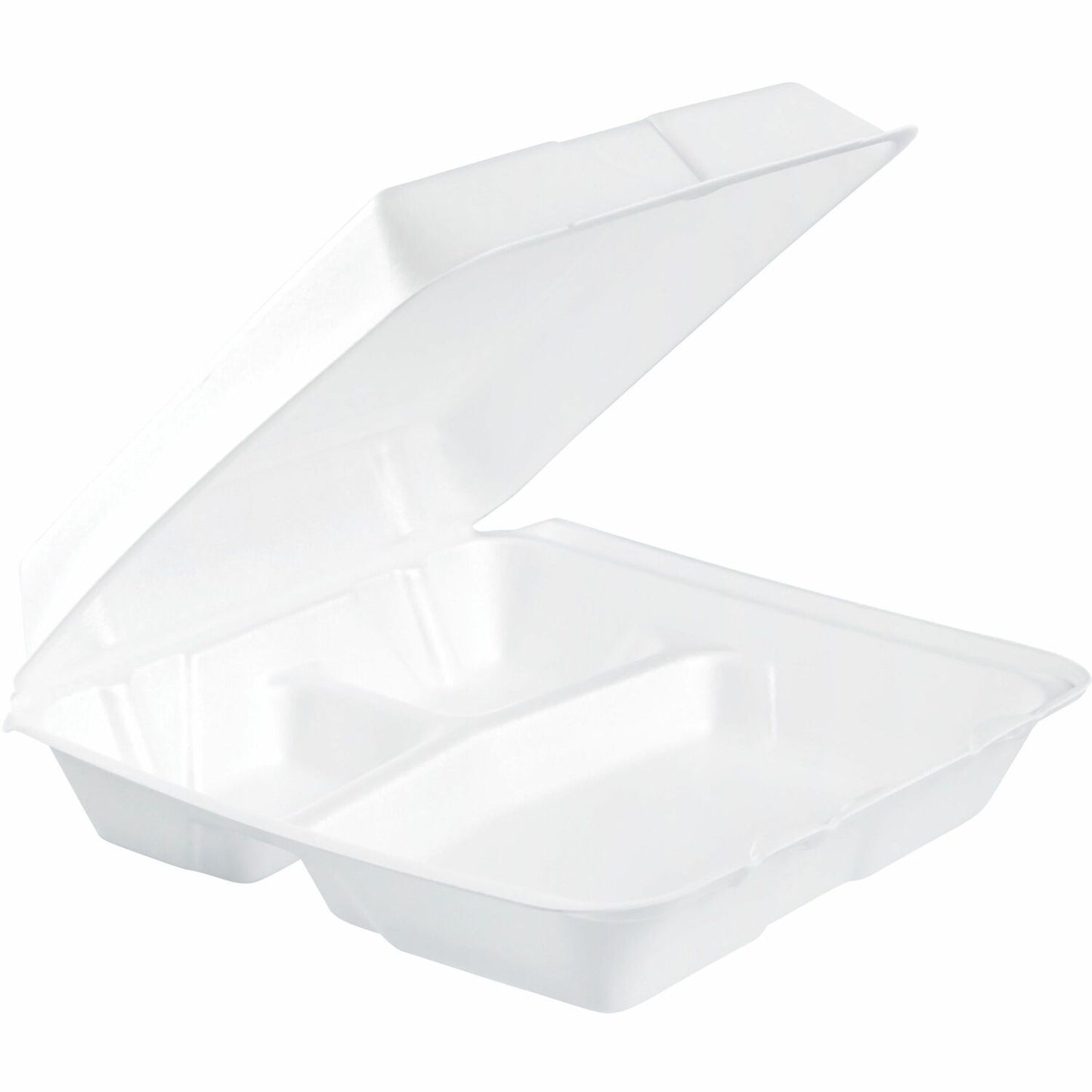 Dart 9-1/2" Triple-Compartment Foam Containers (DCC95HT3R)