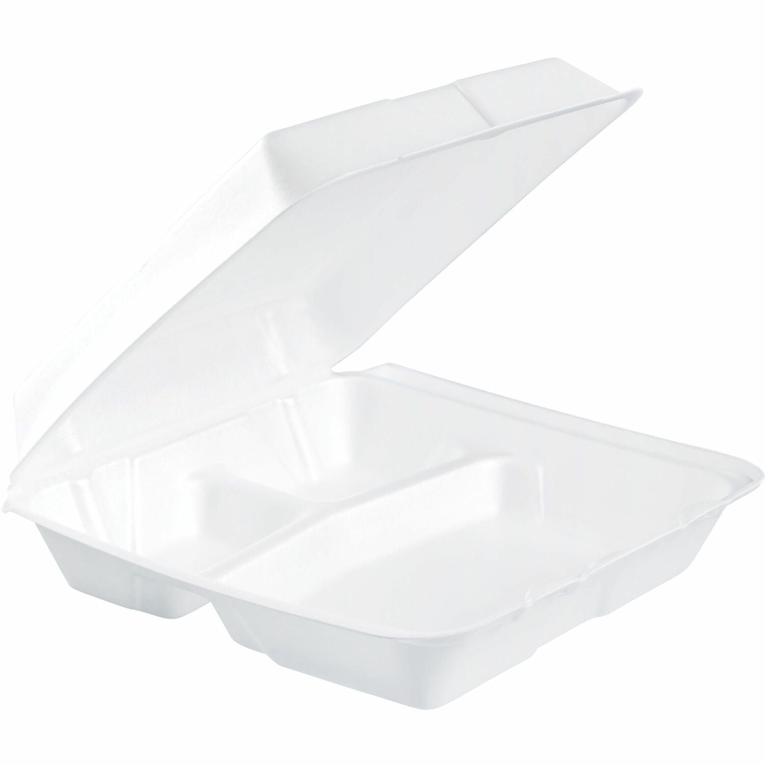 Dart 9-1/2" Triple-Compartment Foam Containers (DCC95HT3R)