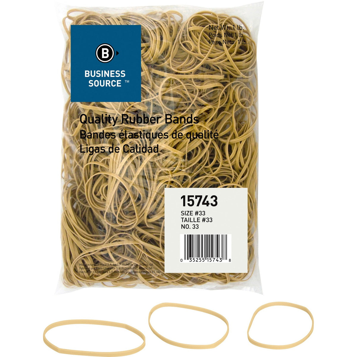 Business Source Quality Rubber Bands (BSN15743)