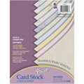 Pacon Marble/Parchment Cardstock Sheets - Assorted (PAC101196)