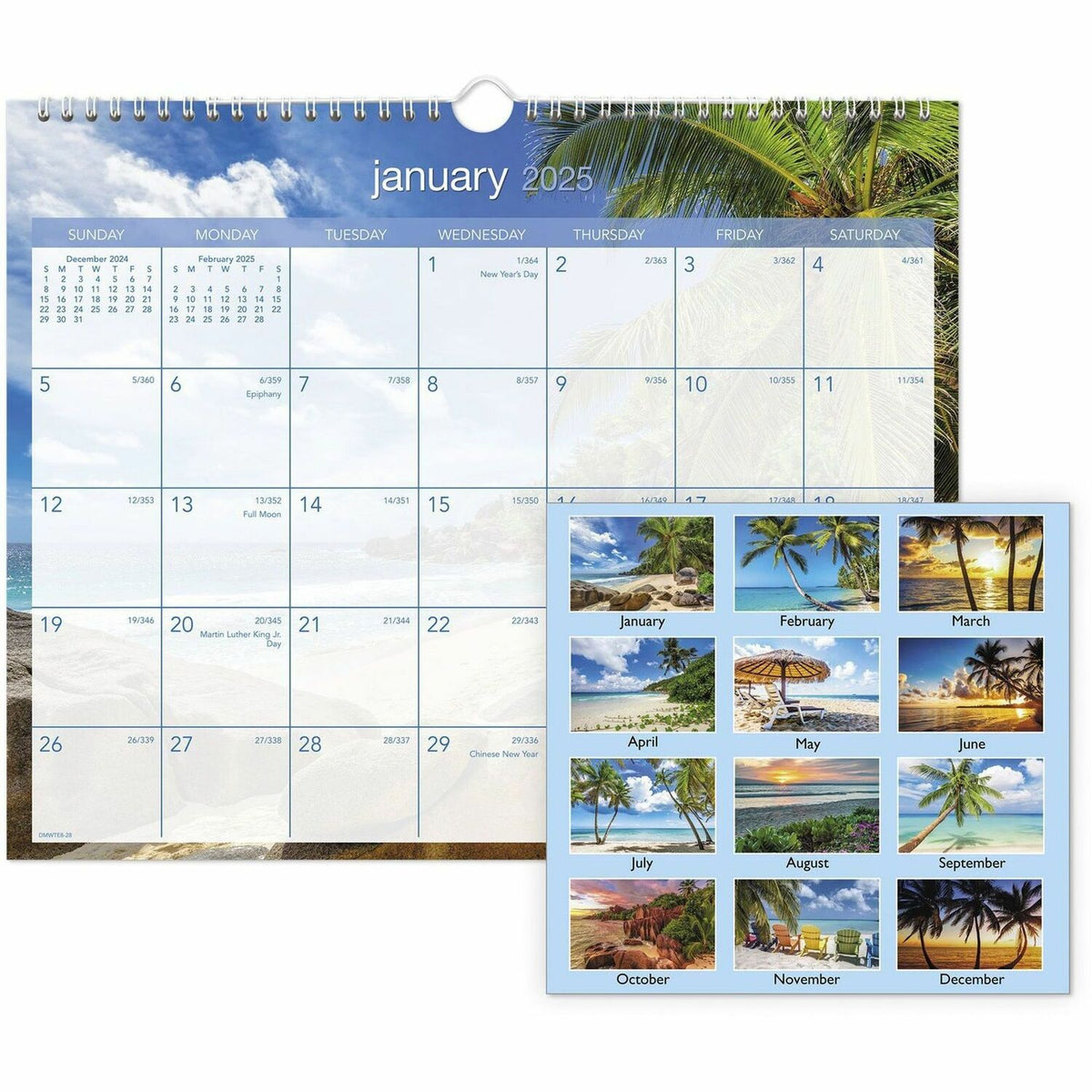 AT-A-GLANCE Tropical Escape Wall Calendar (AAGDMWTE828)